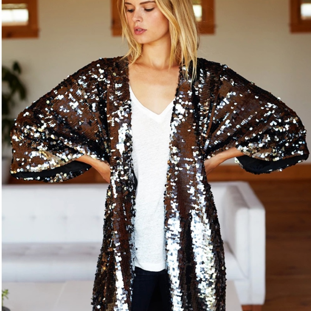 ISO Emerson Fry Sequin Kimono